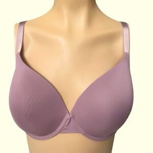 VS lightly lined convertible Demi shirt bra 34DDD euc mauve/lavender color